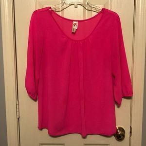 Hot pink blouse
